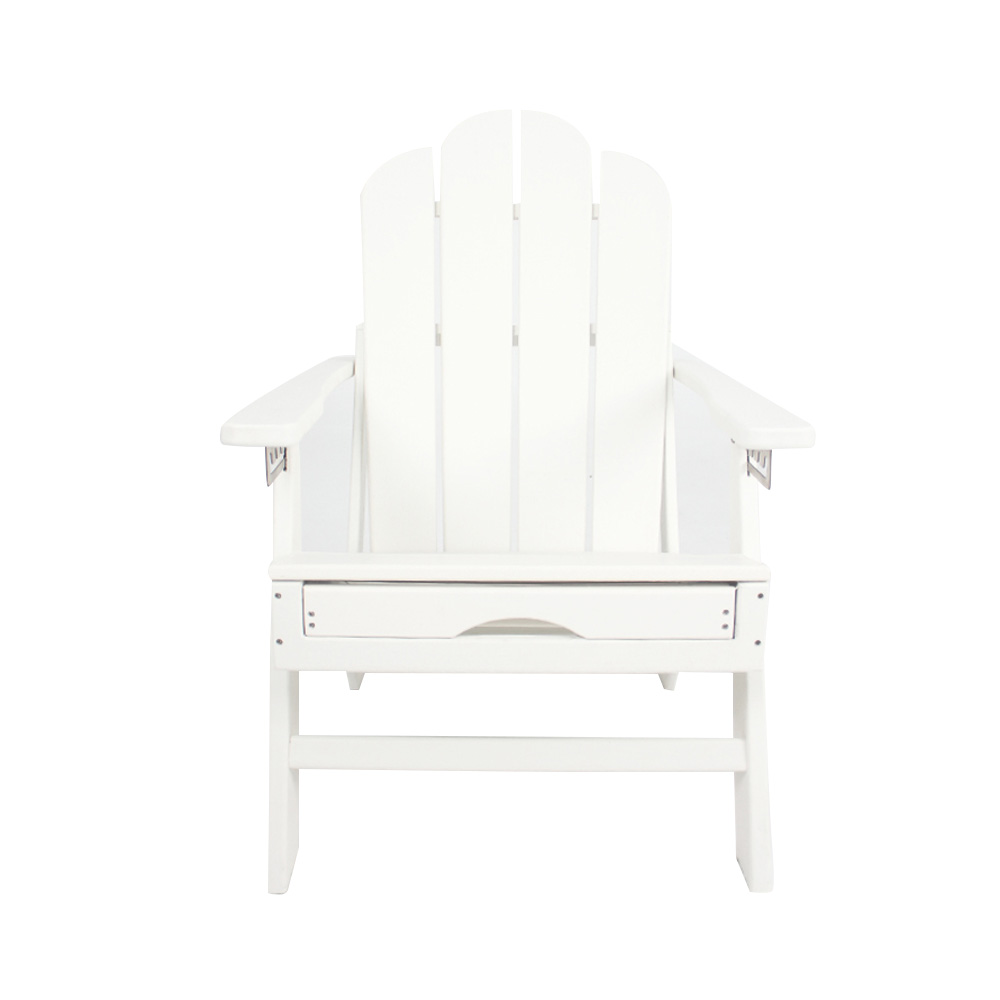 ADM006 Beach Leisure เก้าอี้ HDPE Adirondack เก้าอี้ปรับเอนกลางแจ้งแบบดึงออกได้