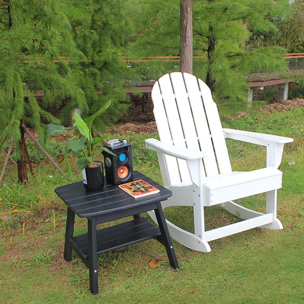 TTM001 โต๊ะข้าง HDPE Adirondack กลางแจ้ง - โต๊ะข้างชั้นวางของในสวนลานบ้าน