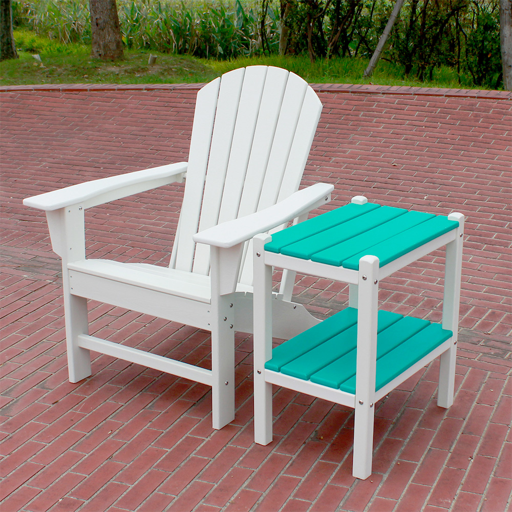 ADS202 เก้าอี้ HDPE Adirondack ทนทานต่อสภาพอากาศ บำรุงรักษาง่าย