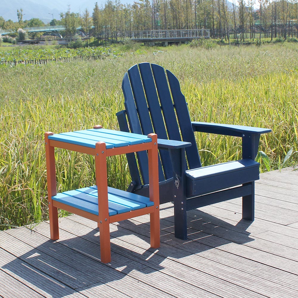 ADS204 เก้าอี้ HDPE Adirondack กลางแจ้งที่ทนทานทุกสภาพอากาศ